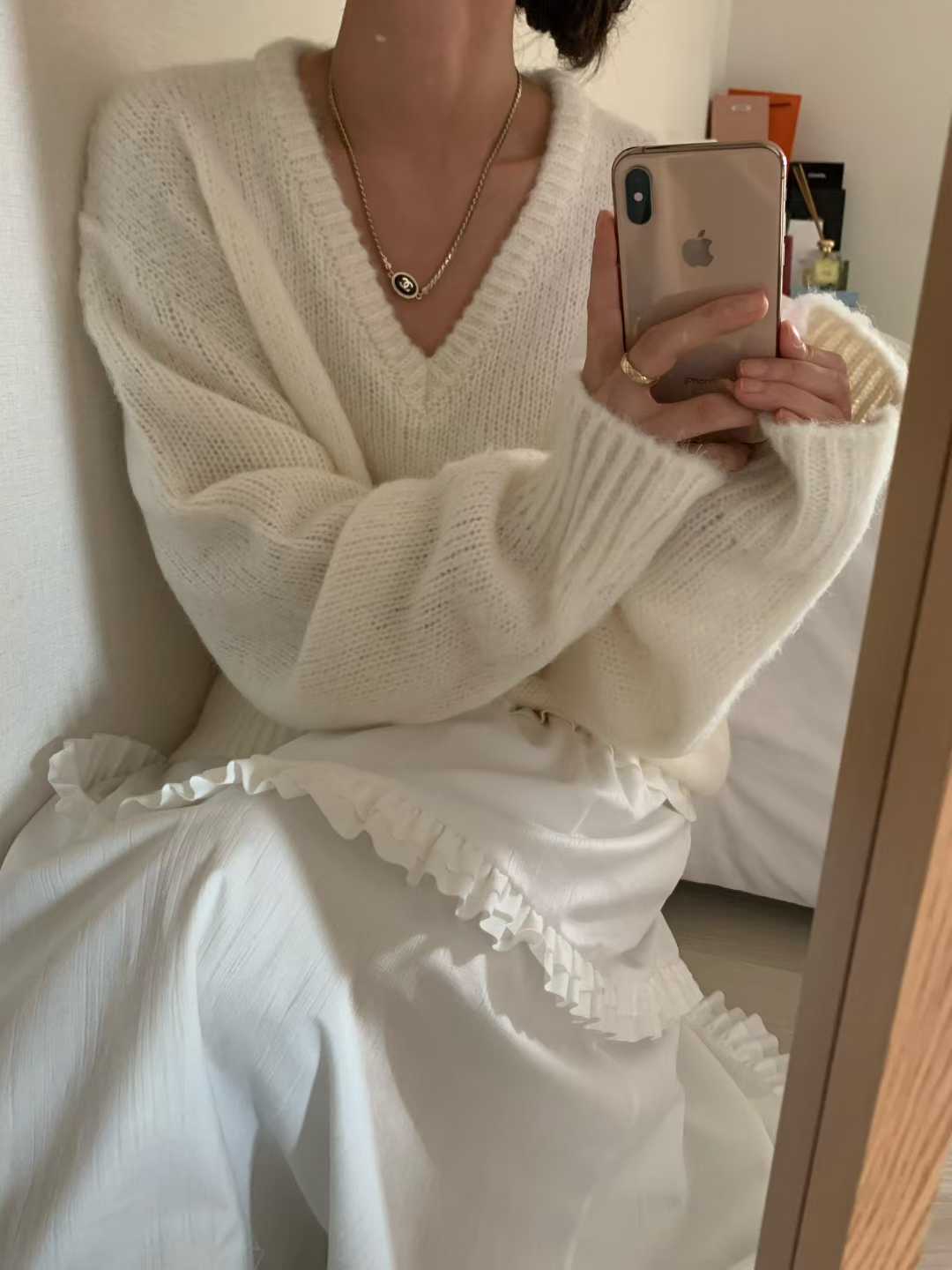 FEVER東大門㊣實拍女裝新品25秋冬時尚熱賣真品推薦休閑針織衫FEVER針織衫圖色1