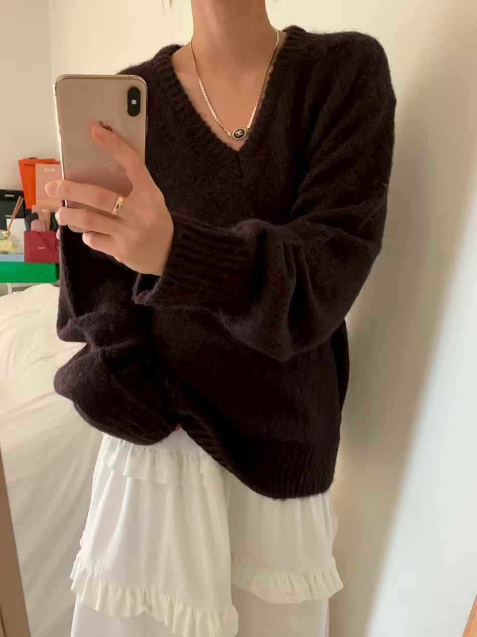 FEVER東大門㊣實拍女裝新品25秋冬時尚熱賣真品推薦休閑針織衫FEVER針織衫圖色4