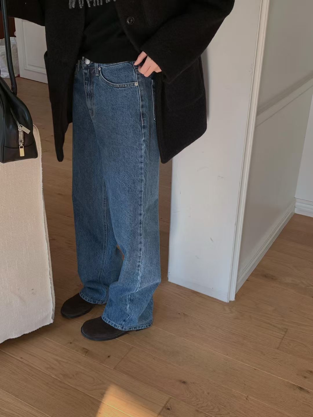 PROPER 프로퍼東大門㊣直郵女士新款25秋冬真品人氣牛仔褲PROPER 프로퍼牛仔褲圖色2