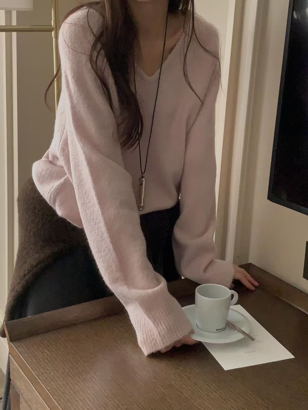 PROPER 프로퍼韓國代購㊣女士新品真品推薦職業時尚針織衫PROPER 프로퍼針織衫圖色3