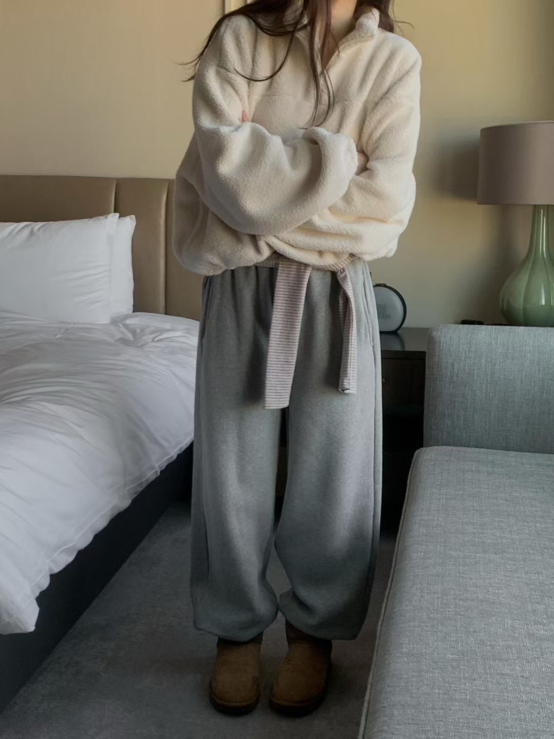 PROPER 프로퍼東大門㊣代購女裝新款職業熱賣推薦25秋冬休閑褲PROPER 프로퍼休閑褲圖色2