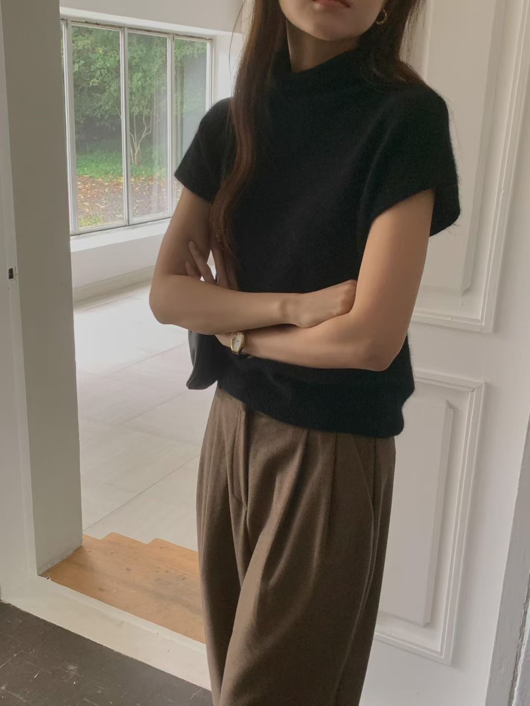 PROPER 프로퍼韓國代購㊣女裝新款真品熱賣時尚休閑針織衫PROPER 프로퍼針織衫圖色2