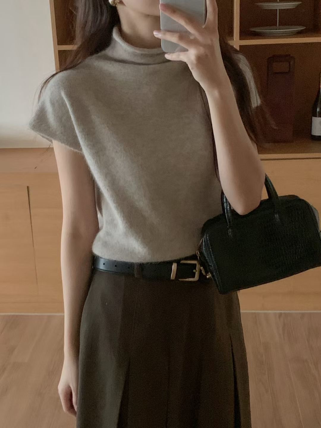 PROPER 프로퍼韓國代購㊣女裝新款真品熱賣時尚休閑針織衫PROPER 프로퍼針織衫圖色3