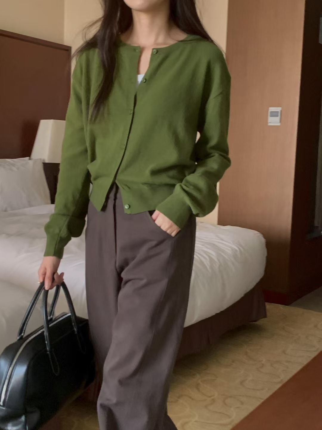 PROPER 프로퍼東大門㊣直郵女裝新款熱賣25秋冬職業針織衫PROPER 프로퍼針織衫圖色1