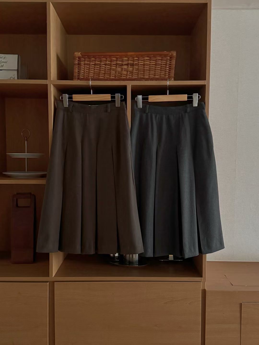 PROPER 프로퍼韓國代購㊣女裝新品休閑真品職業長裙不含腰帶PROPER 프로퍼長裙