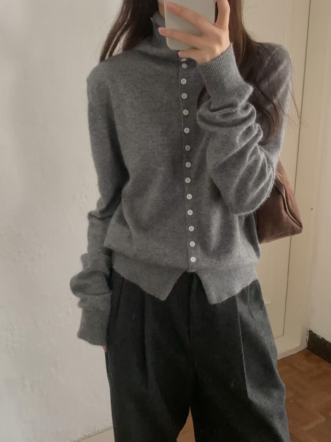 PROPER 프로퍼韓國代購㊣女士新款推薦真品人氣25秋冬針織衫PROPER 프로퍼針織衫圖色1