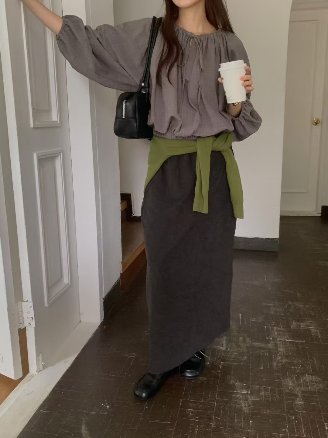 PROPER 프로퍼東大門㊣實拍女裝新品休閑熱賣職業襯衫蕾絲衫PROPER 프로퍼襯衫/蕾絲衫