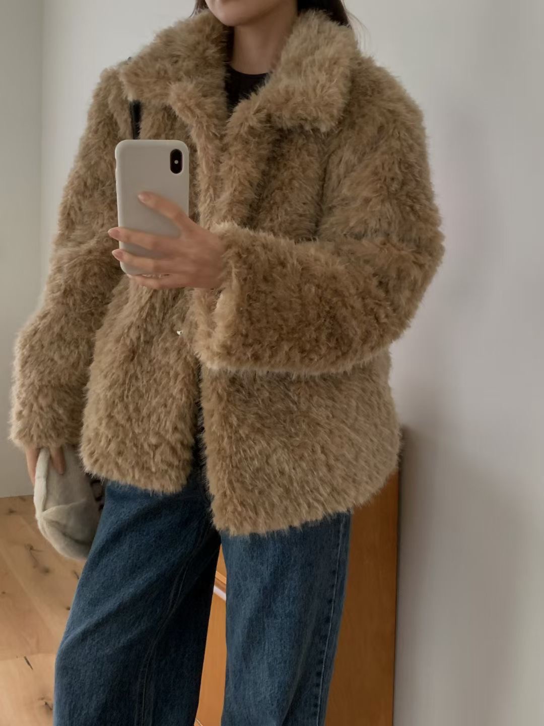 PROPER 프로퍼東大門㊣代購女士新品休閑職業人氣短款大衣PROPER 프로퍼短款大衣圖色1