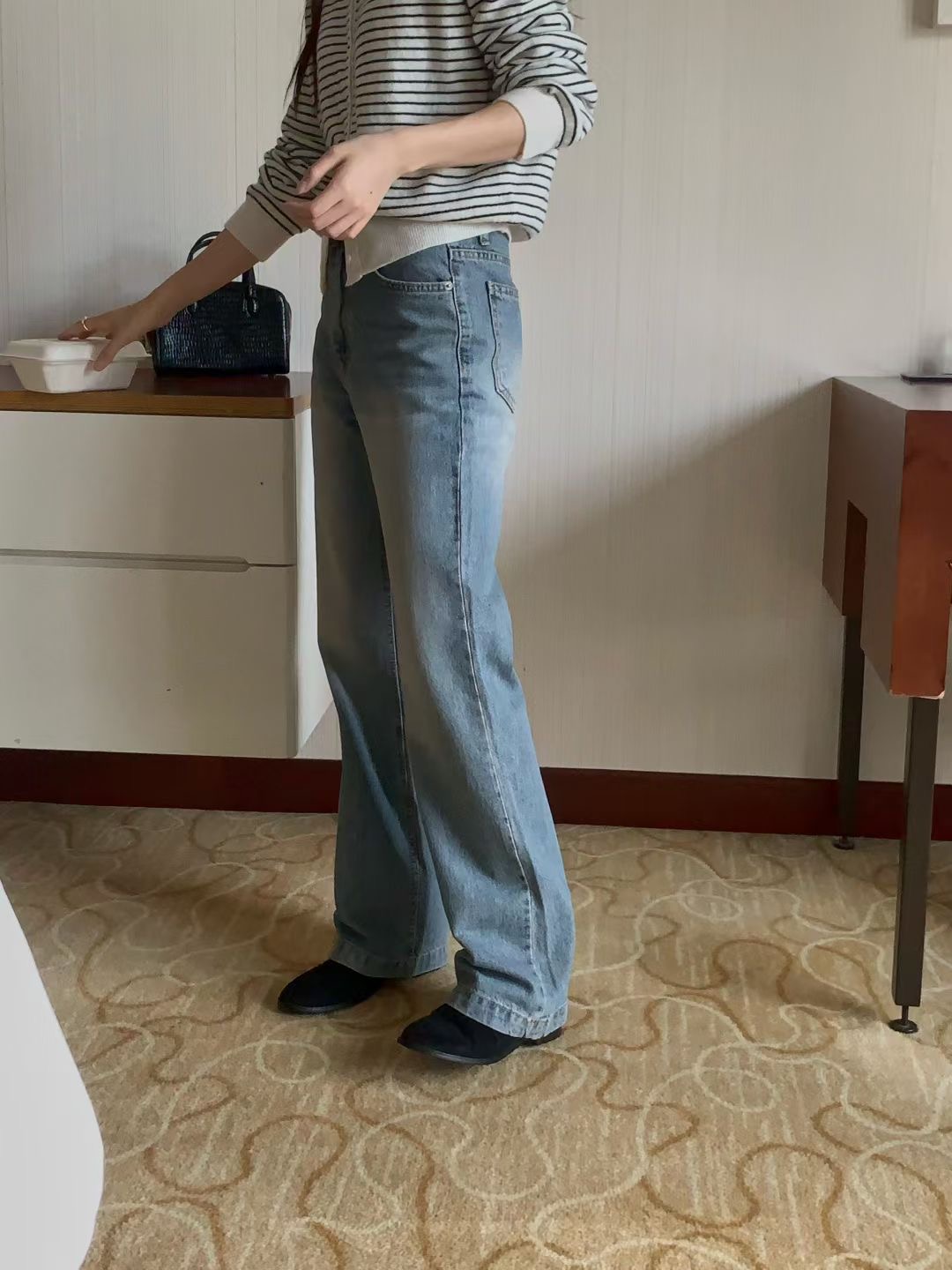 PROPER 프로퍼韓國代購㊣女士新品25秋冬人氣推薦休閑牛仔褲PROPER 프로퍼牛仔褲