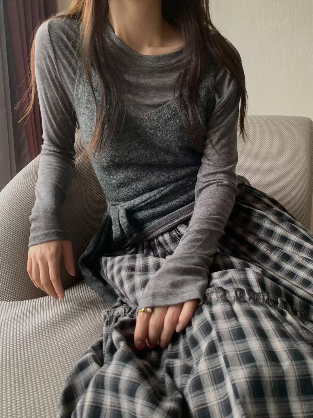 PROPER 프로퍼東大門㊣代購女裝新款時尚吊帶背心不含內搭PROPER 프로퍼吊帶/背心圖色4