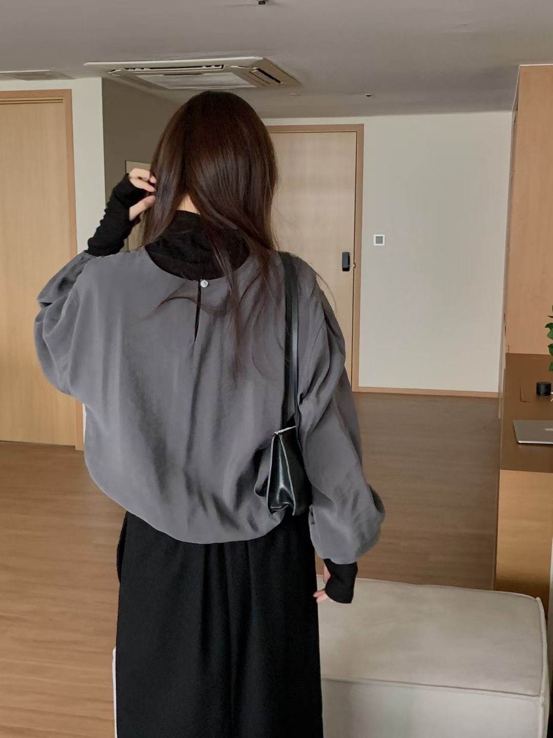 PROPER 프로퍼東大門㊣代購女士新款時尚人氣25秋冬襯衫蕾絲衫PROPER 프로퍼襯衫/蕾絲衫