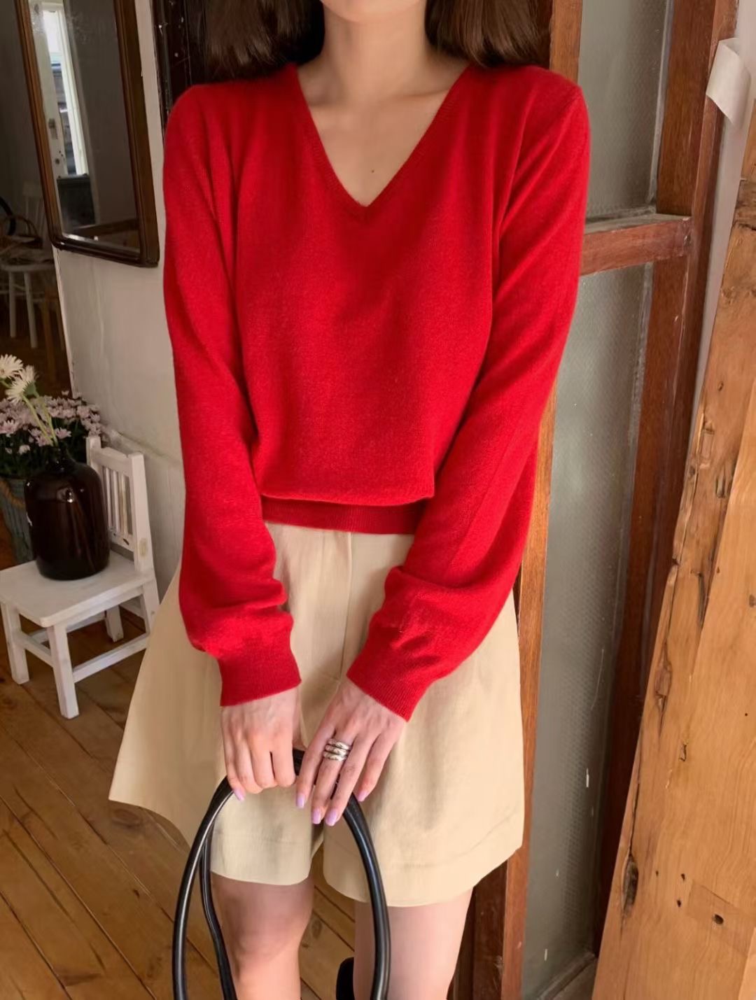 PROPER 프로퍼東大門㊣直郵女裝新品人氣熱賣推薦真品針織衫PROPER 프로퍼針織衫圖色1