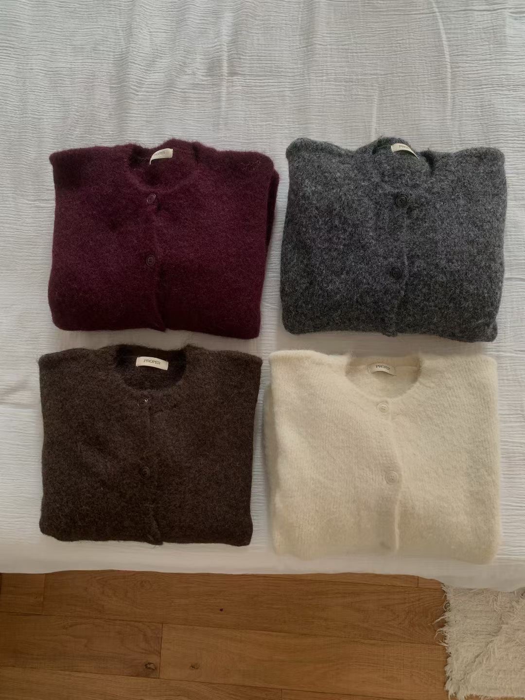 PROPER 프로퍼東大門㊣代購女士新品25秋冬職業真品針織衫PROPER 프로퍼針織衫