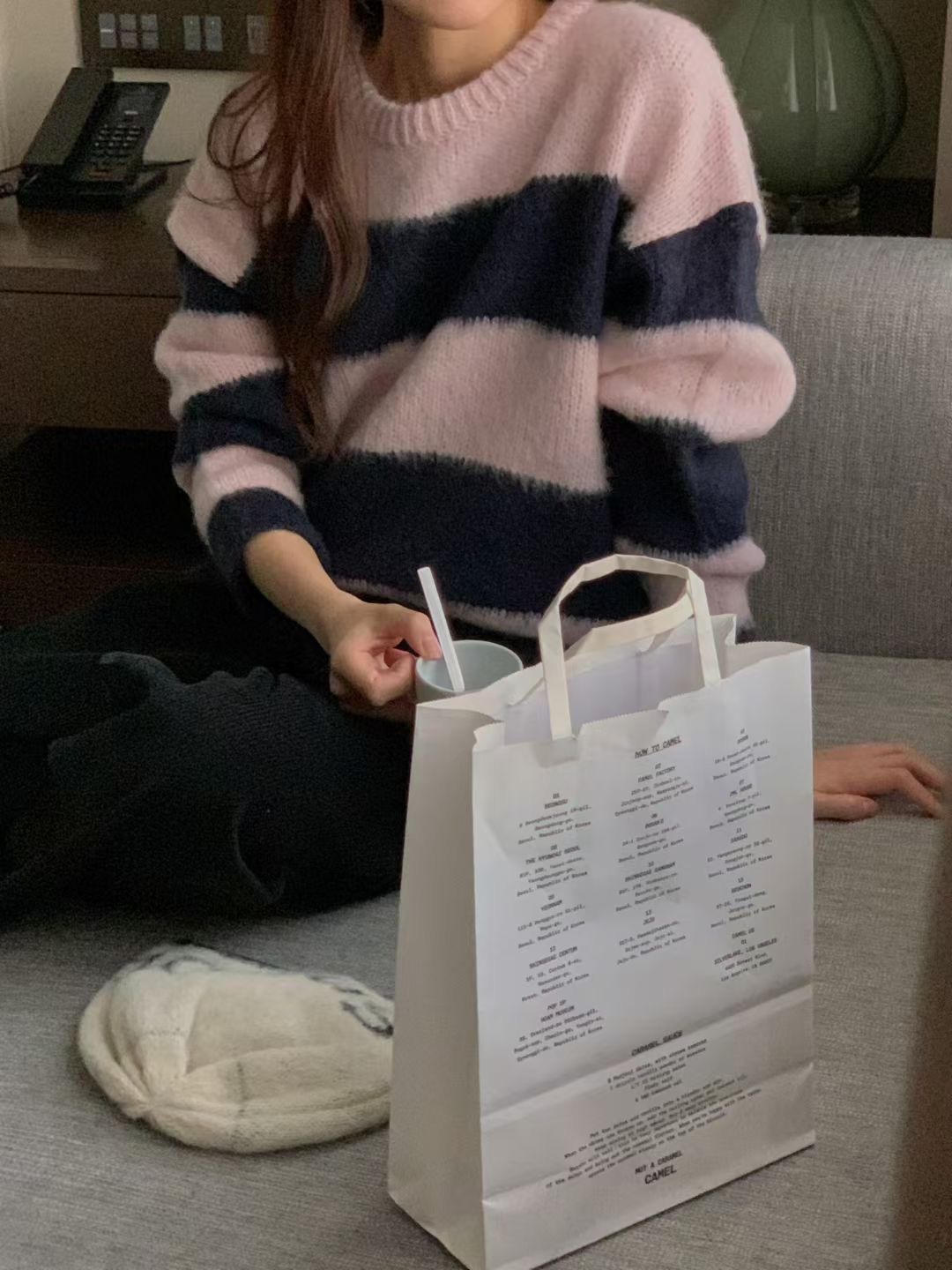 PROPER 프로퍼東大門㊣實拍女裝新款人氣25秋冬休閑針織衫PROPER 프로퍼針織衫圖色3