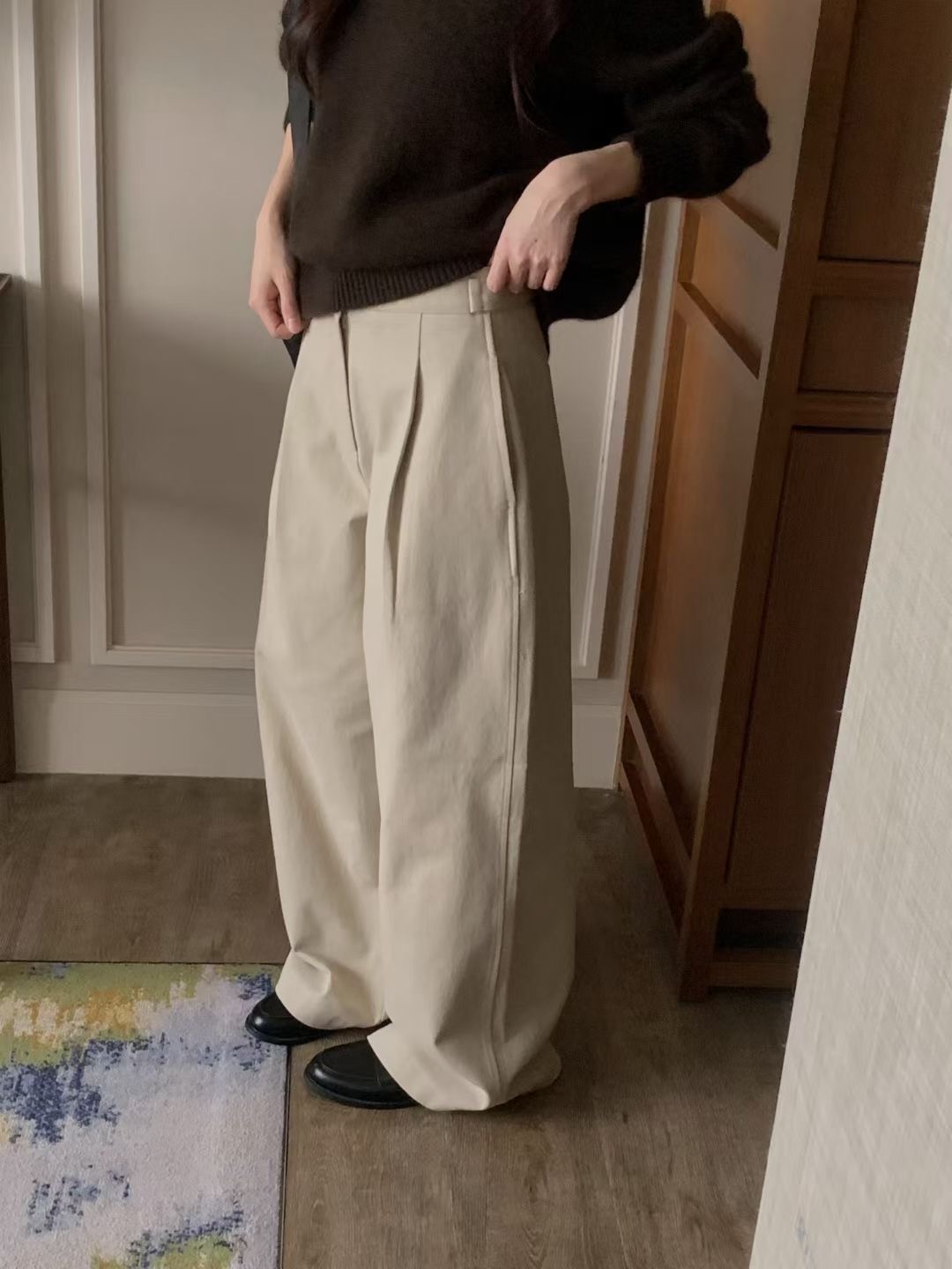 PROPER 프로퍼韓國代購㊣女士新款熱賣時尚職業人氣休閑褲PROPER 프로퍼休閑褲圖色1