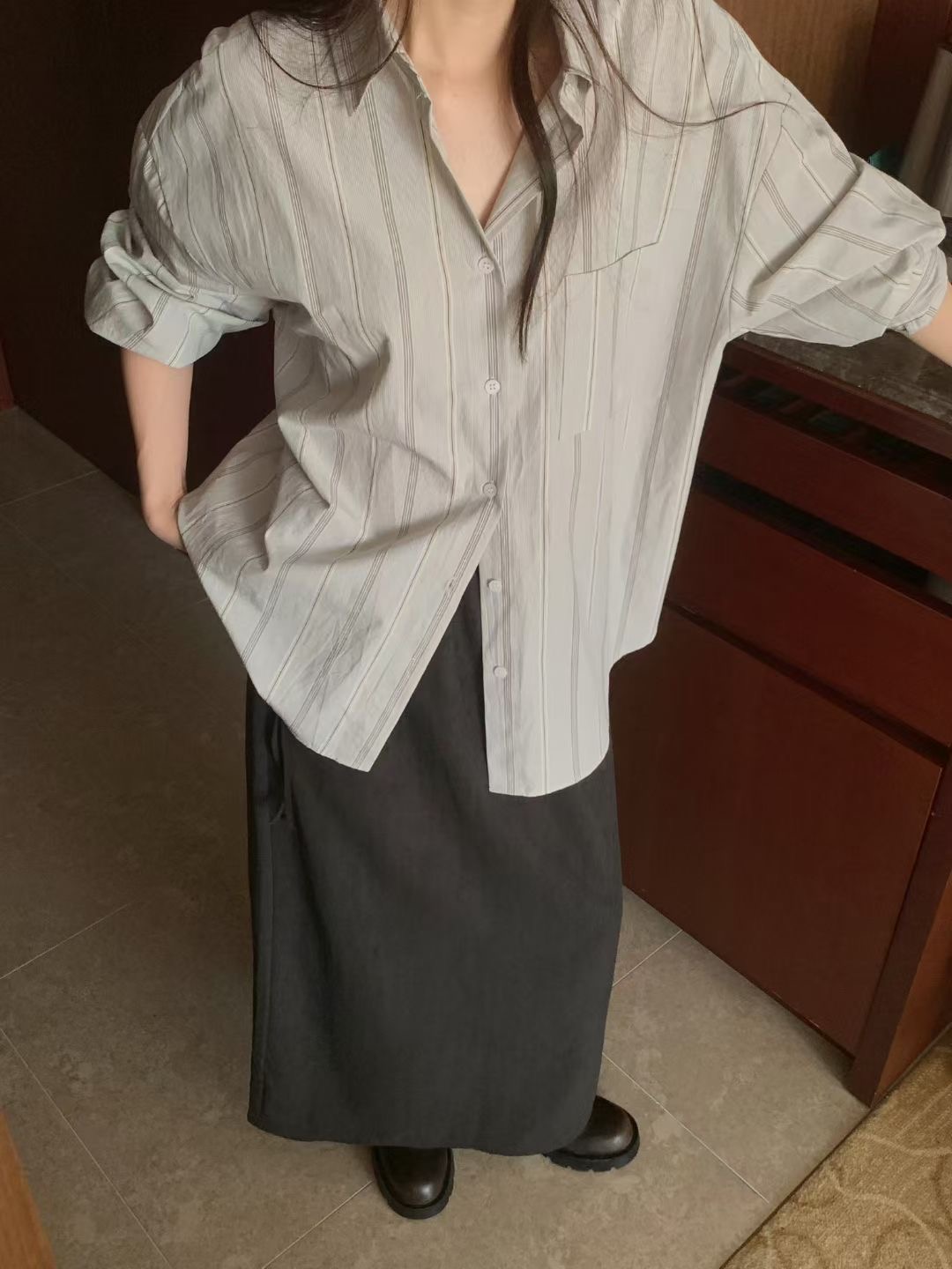 PROPER 프로퍼韓國直郵㊣女士新款真品休閑職業襯衫蕾絲衫PROPER 프로퍼襯衫/蕾絲衫圖色1