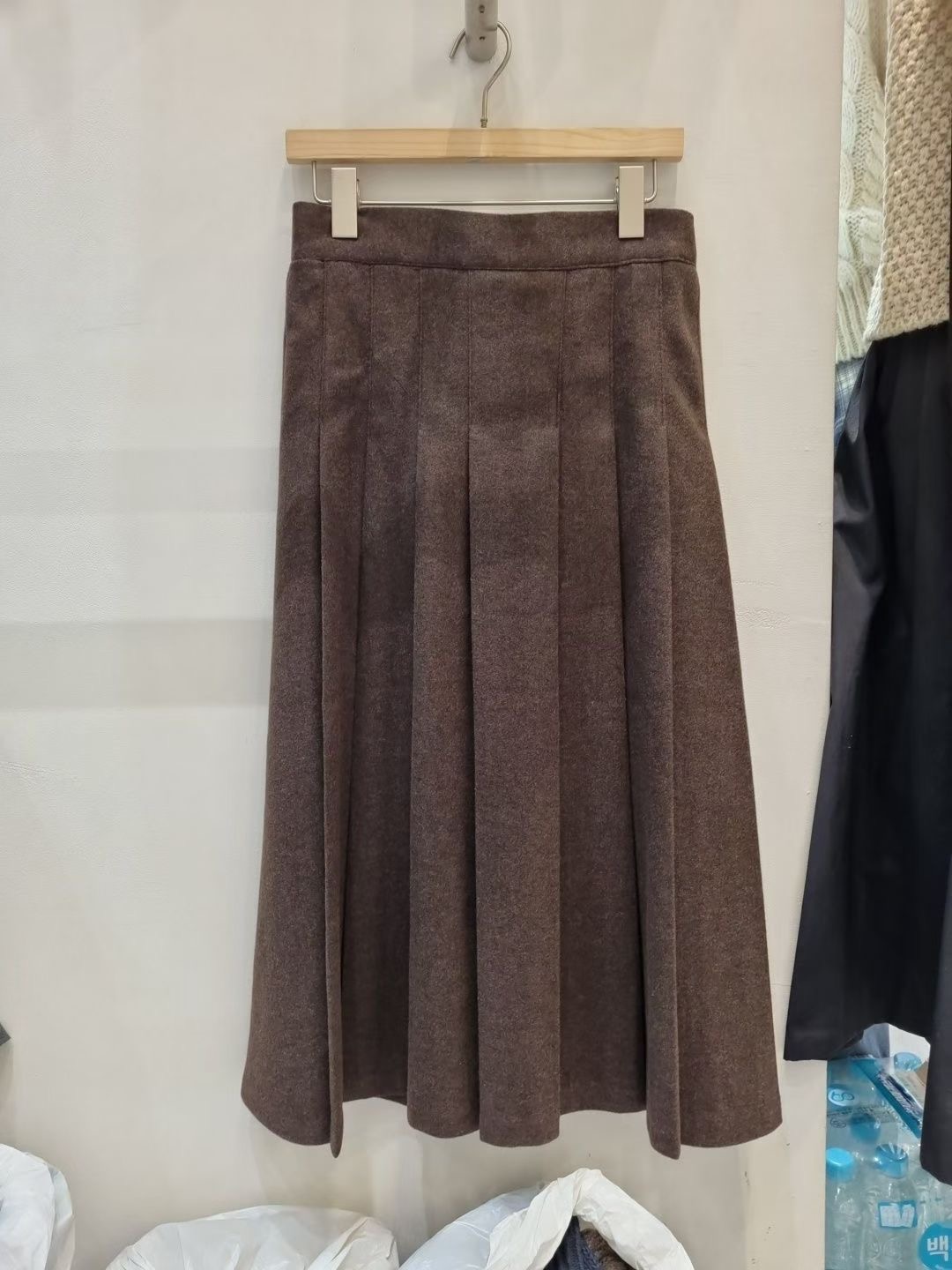 ALLU東大門㊣實拍女士新款推薦職業25秋冬真品休閑人氣長裙ALLU長裙圖色2