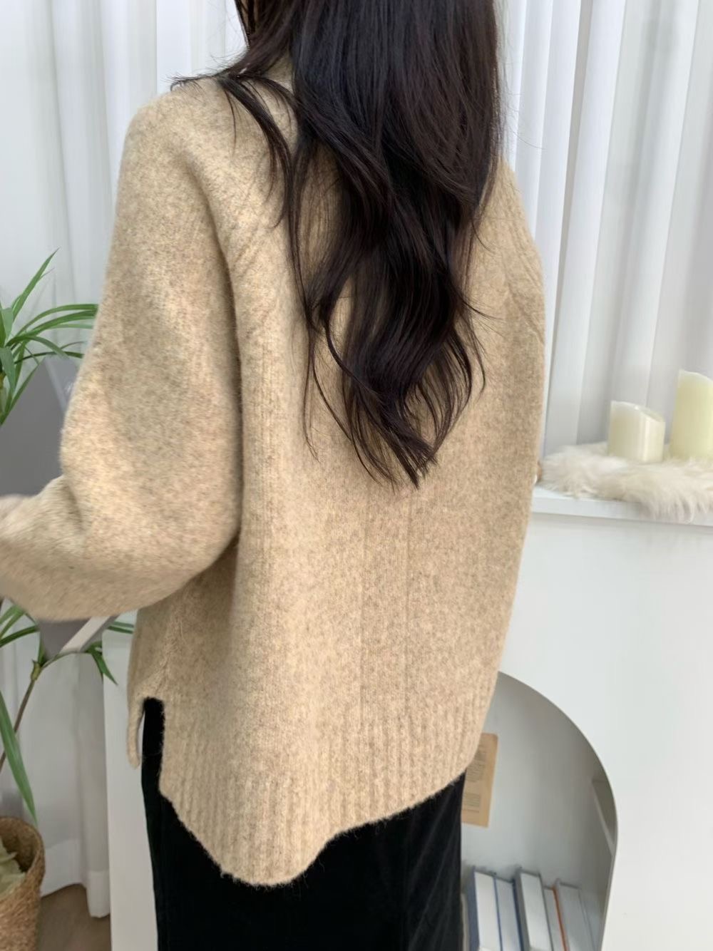 ALLU東大門㊣直郵女裝新品25秋冬人氣職業時尚熱賣推薦針織衫ALLU針織衫