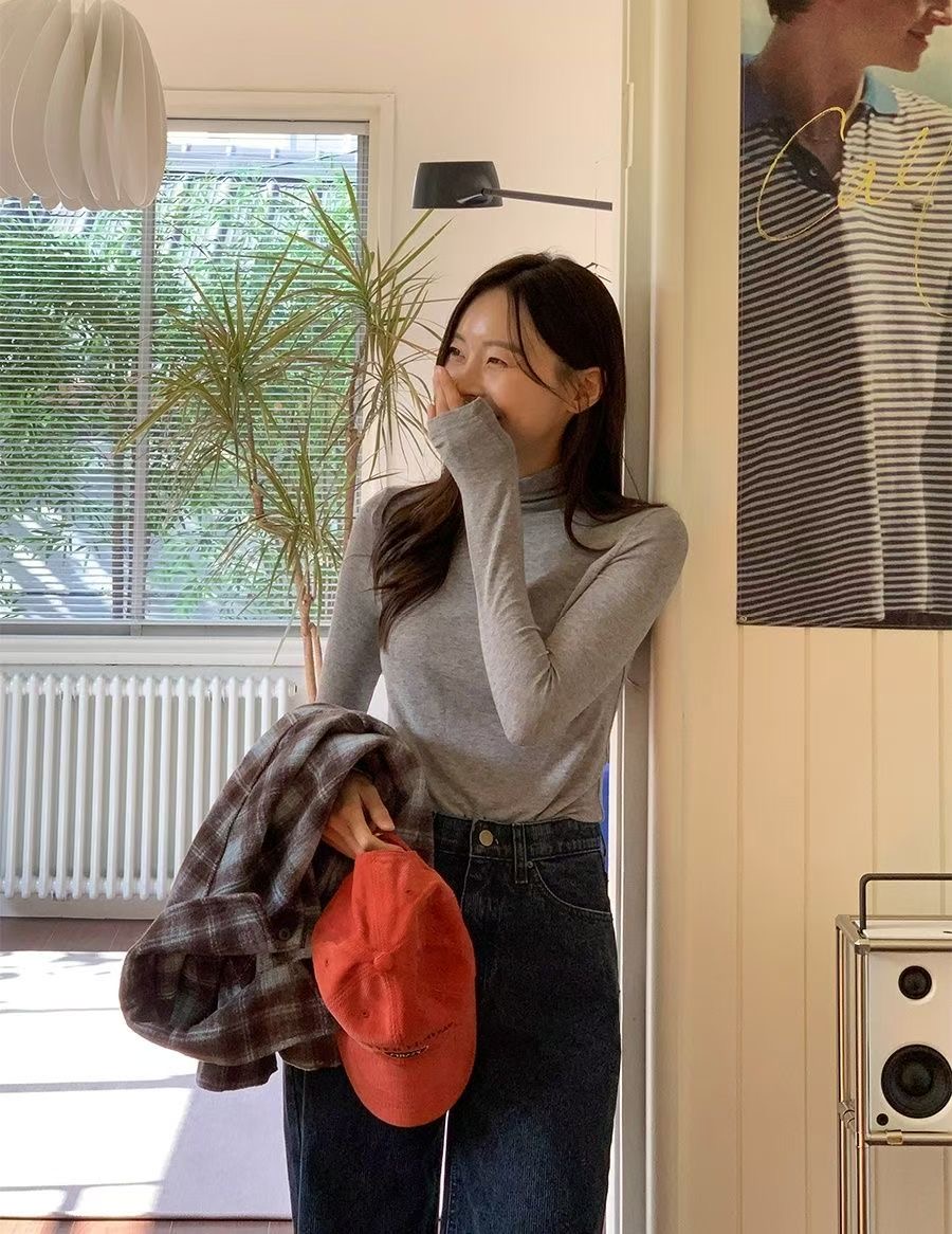 ALLU韓國代購㊣女裝新款時尚推薦熱賣真品休閑職業人氣長袖T恤ALLU長袖T恤