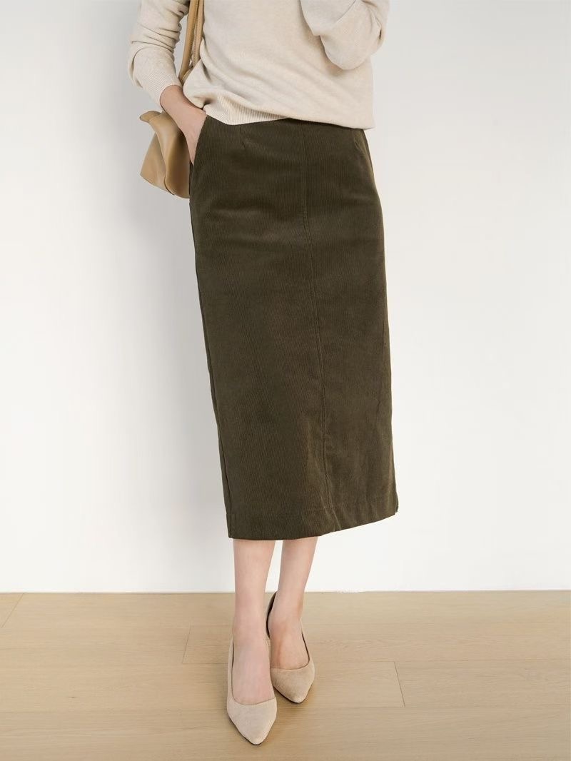 ALLU東大門㊣直郵女裝新品人氣休閑職業時尚推薦25秋冬長裙ALLU長裙圖色2