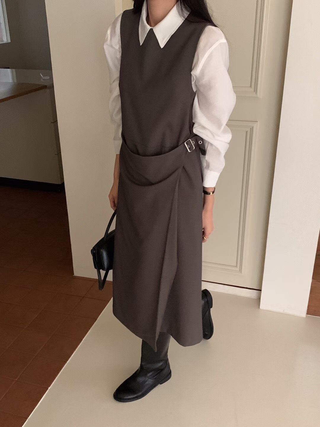 NOMAD韓國直郵㊣女裝新品休閑熱賣推薦時尚職業連衣裙不含內搭NOMAD連衣裙