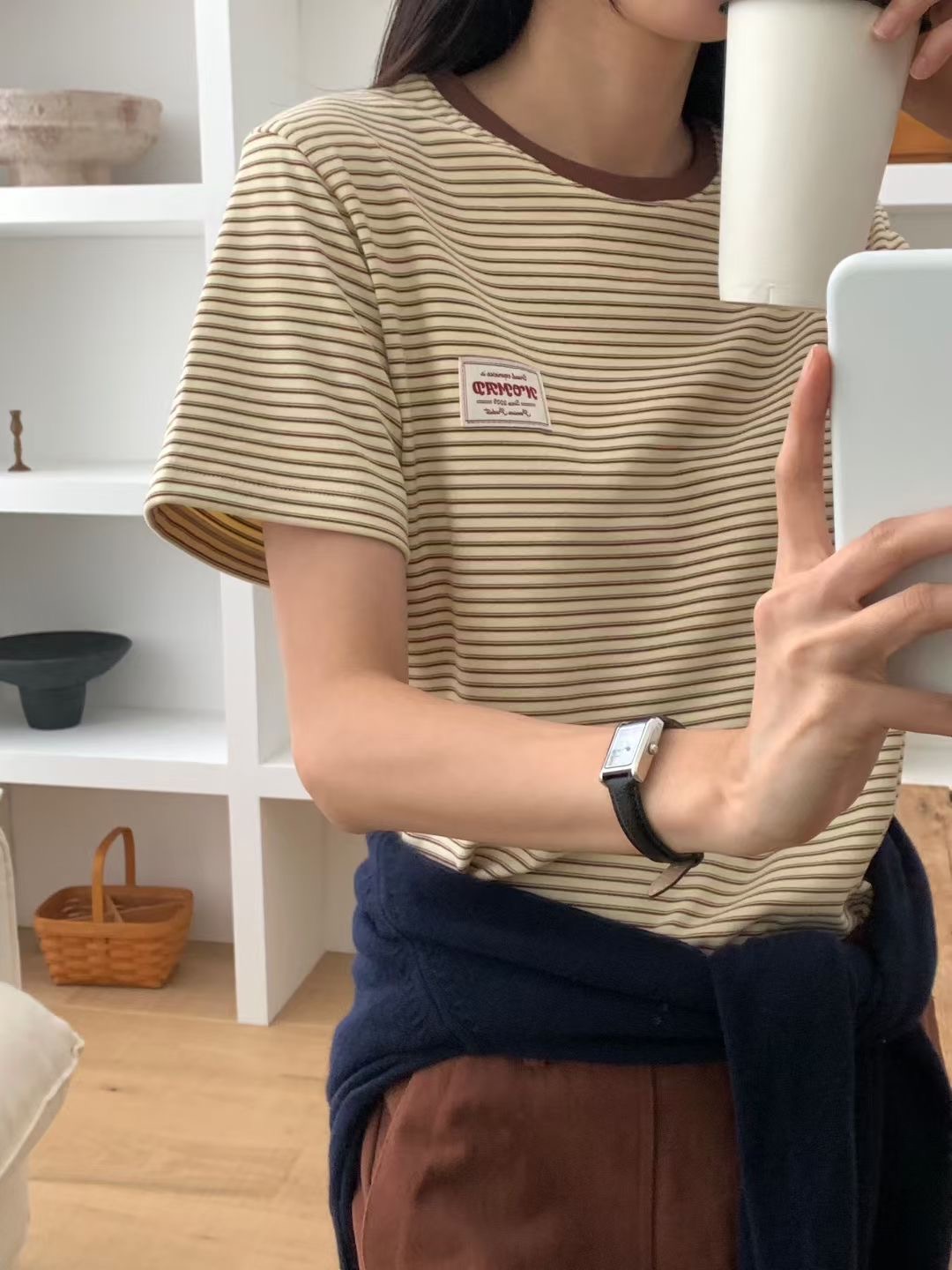 NOMAD東大門㊣實拍女士新款職業人氣時尚25秋冬真品休閑T恤NOMADT恤