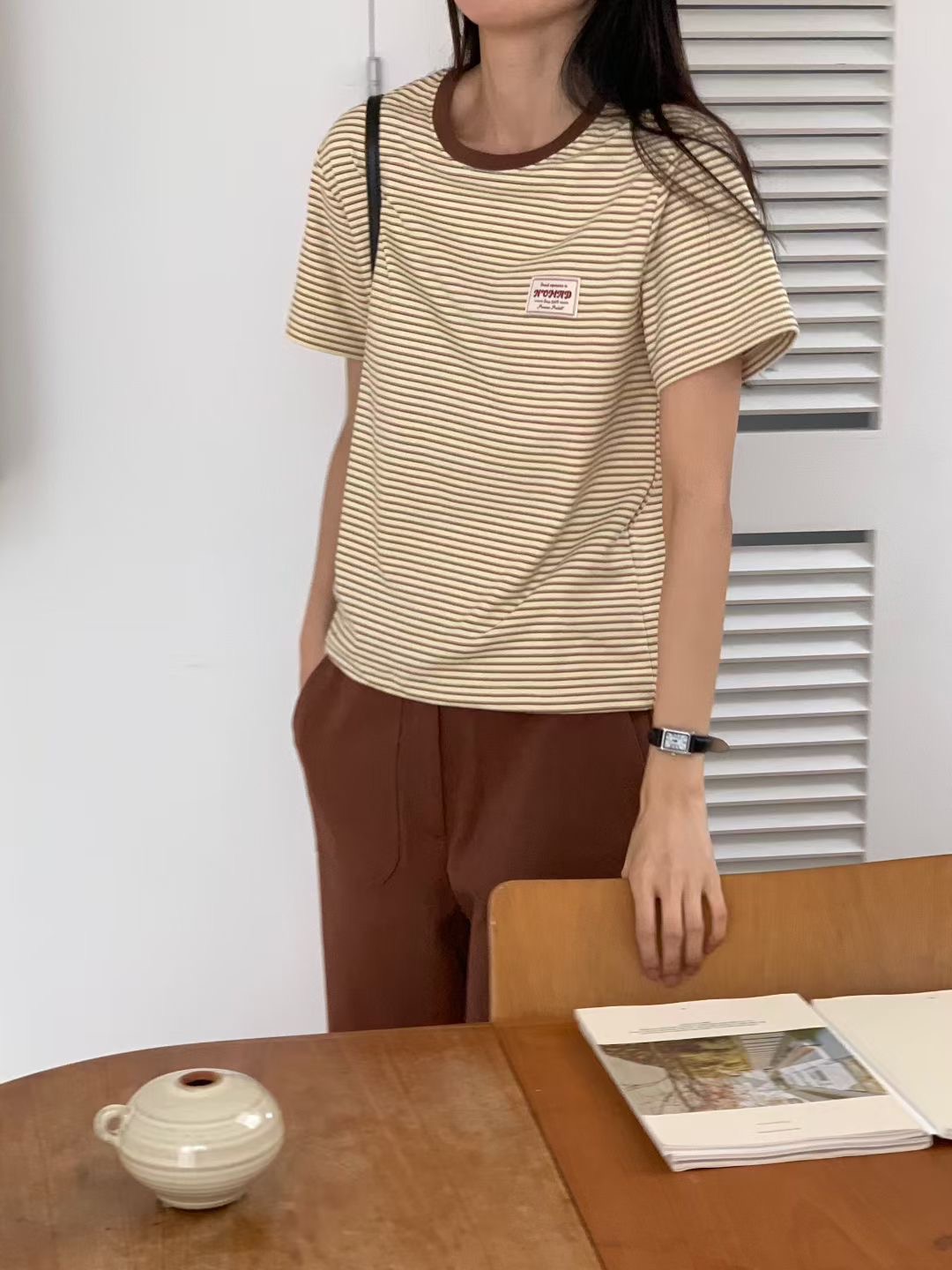 NOMAD東大門㊣實拍女士新款職業人氣時尚25秋冬真品休閑T恤NOMADT恤