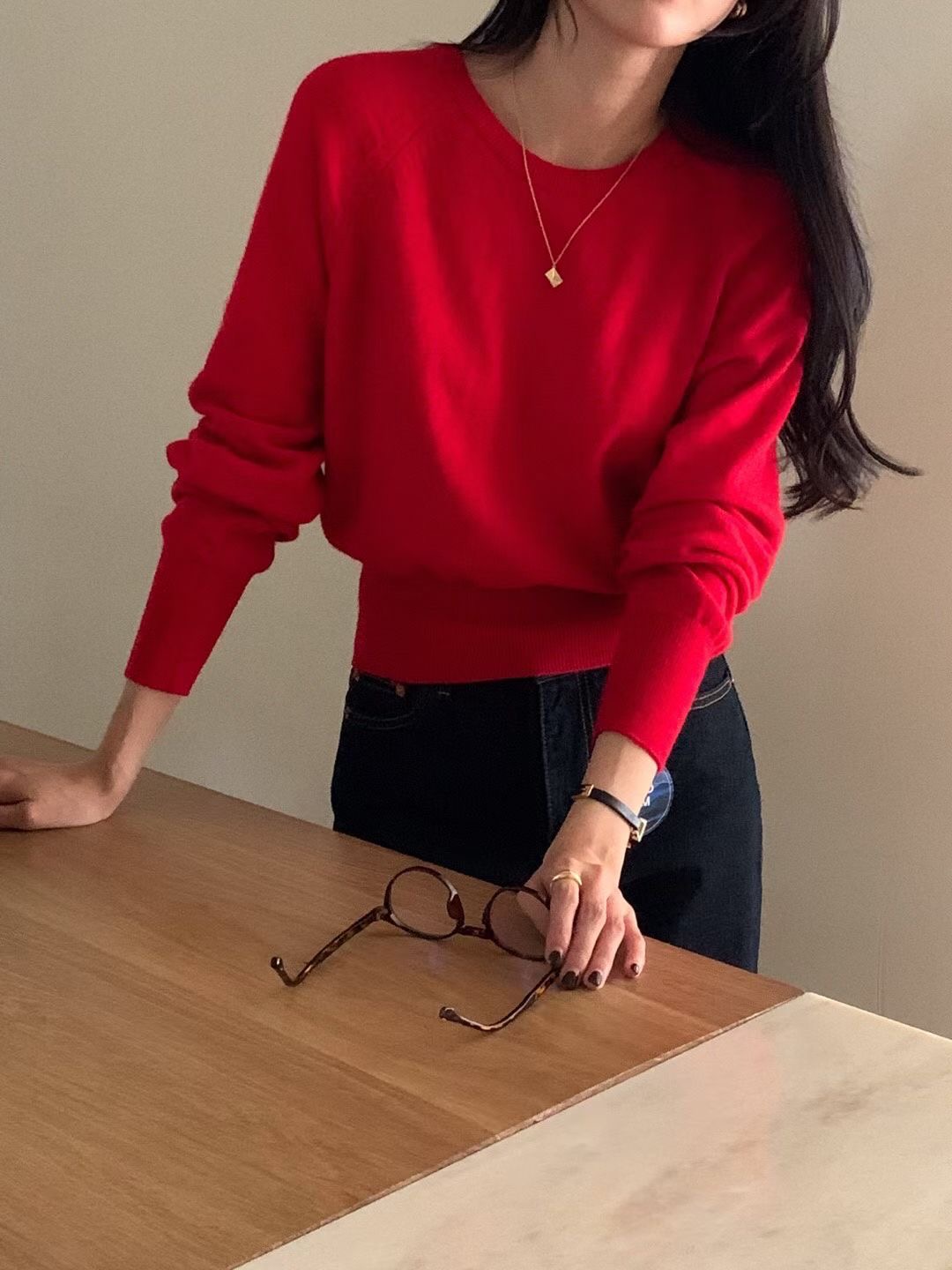 NOMAD東大門㊣實拍女裝新款推薦時尚人氣25秋冬真品休閑針織衫NOMAD針織衫圖色1