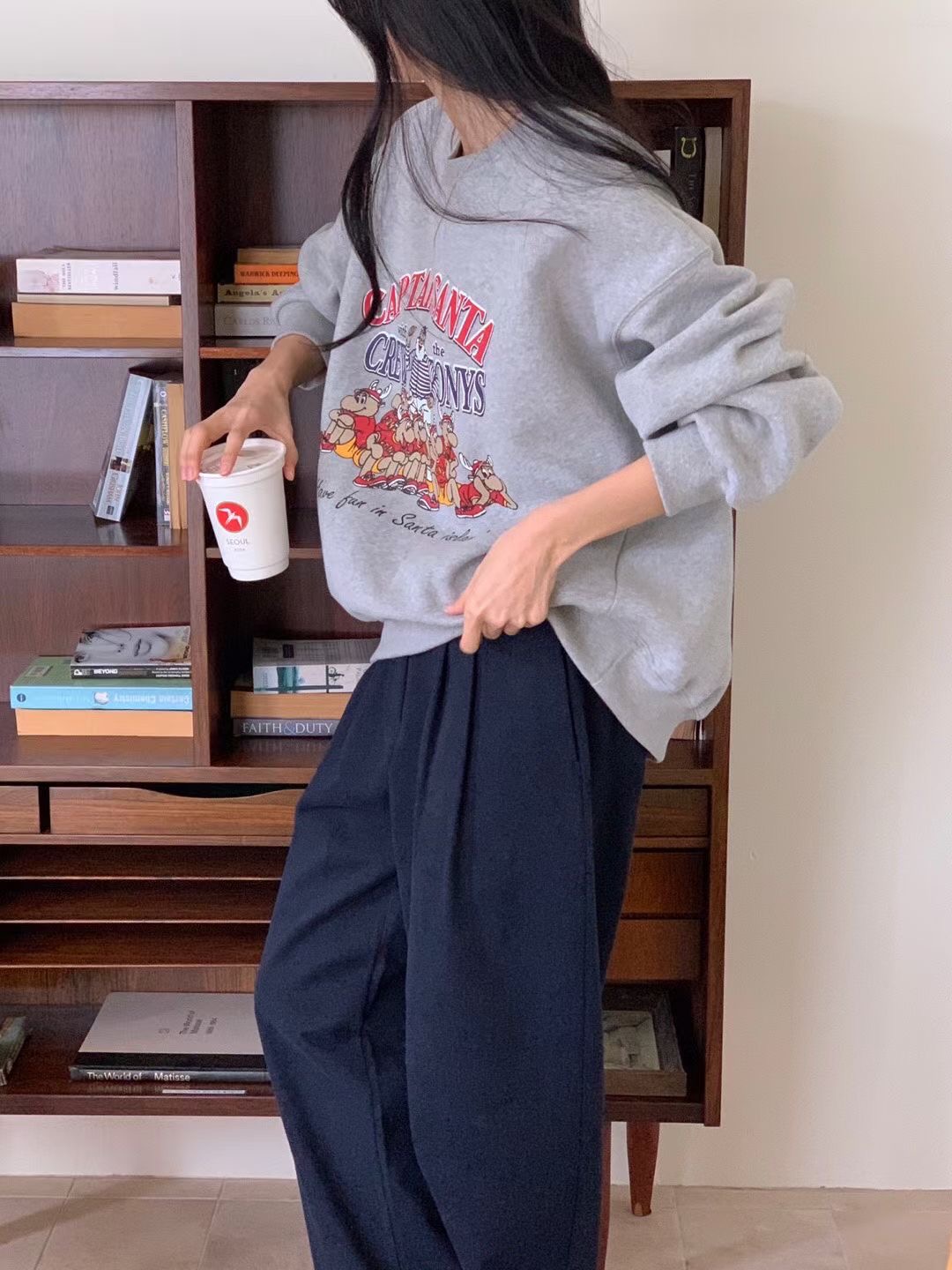 NOMAD東大門㊣代購女裝新款推薦熱賣休閑25秋冬真品人氣衛衣NOMAD衛衣