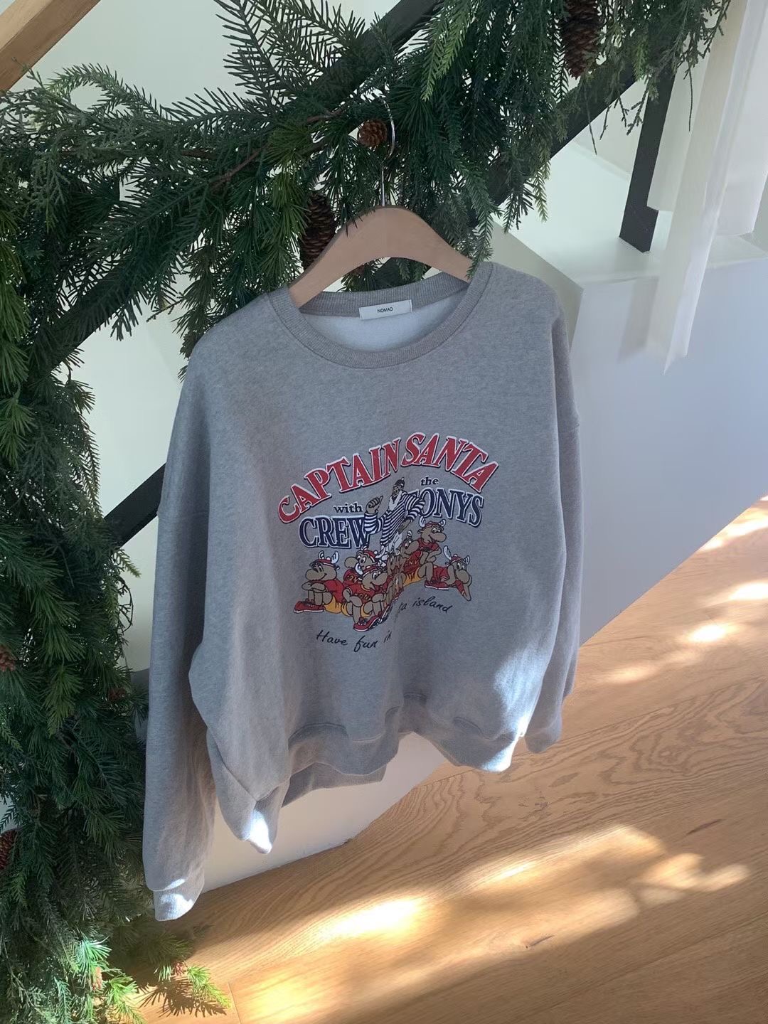 NOMAD東大門㊣代購女裝新款推薦熱賣休閑25秋冬真品人氣衛衣NOMAD衛衣圖色1