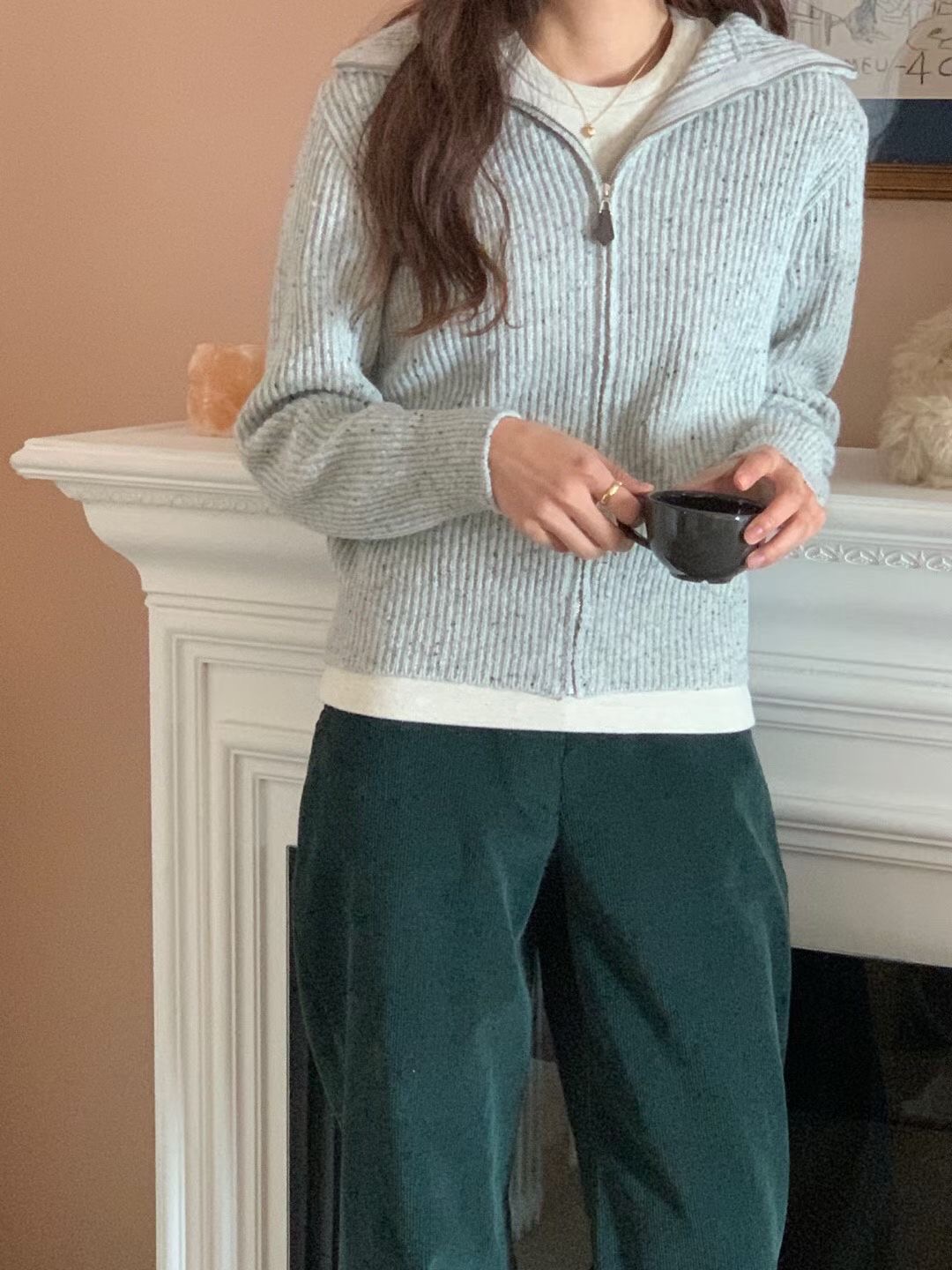 NOMAD東大門㊣直郵女士新品熱賣時尚職業休閑真品針織衫拉鏈NOMAD針織衫