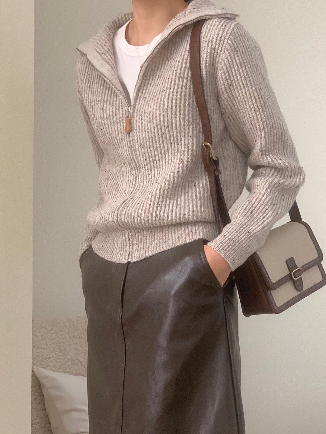 NOMAD東大門㊣直郵女士新品熱賣時尚職業休閑真品針織衫拉鏈NOMAD針織衫圖色2