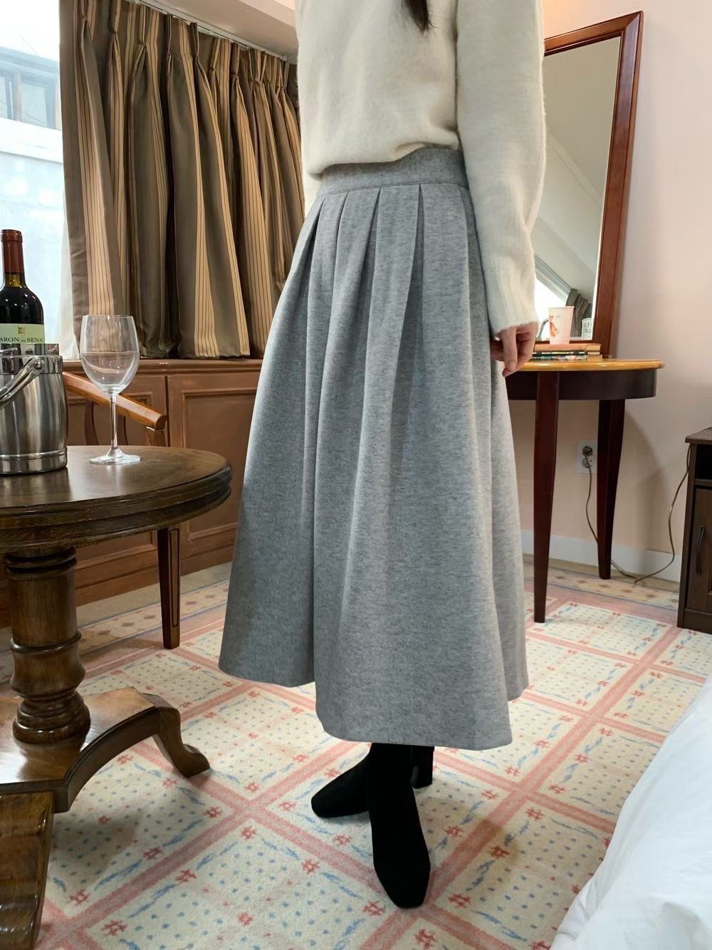 ALLU東大門㊣直郵女士新款職業真品熱賣時尚推薦休閑人氣長裙ALLU長裙