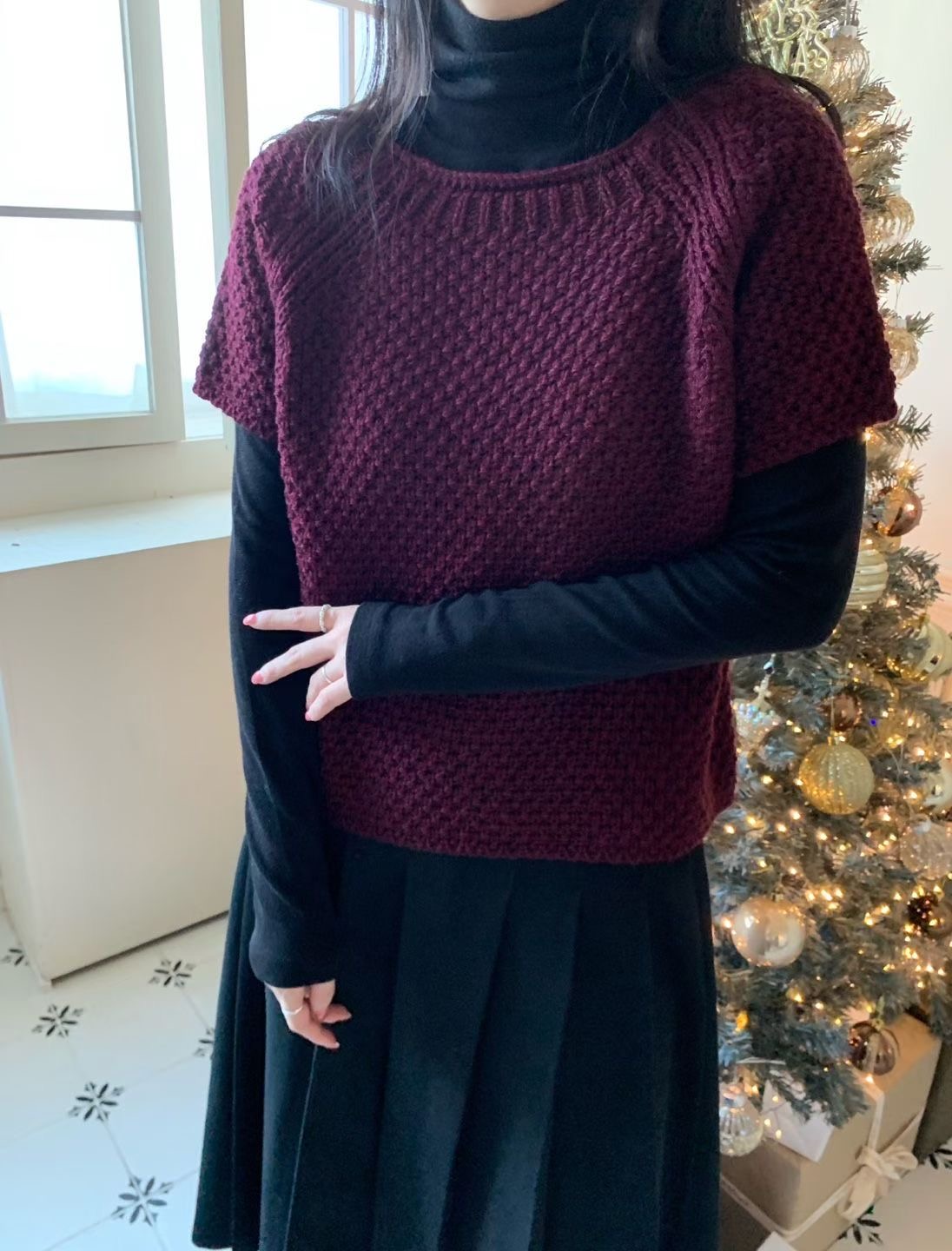 ALLU東大門㊣實拍女裝新款人氣25秋冬真品休閑針織衫不含內搭ALLU針織衫