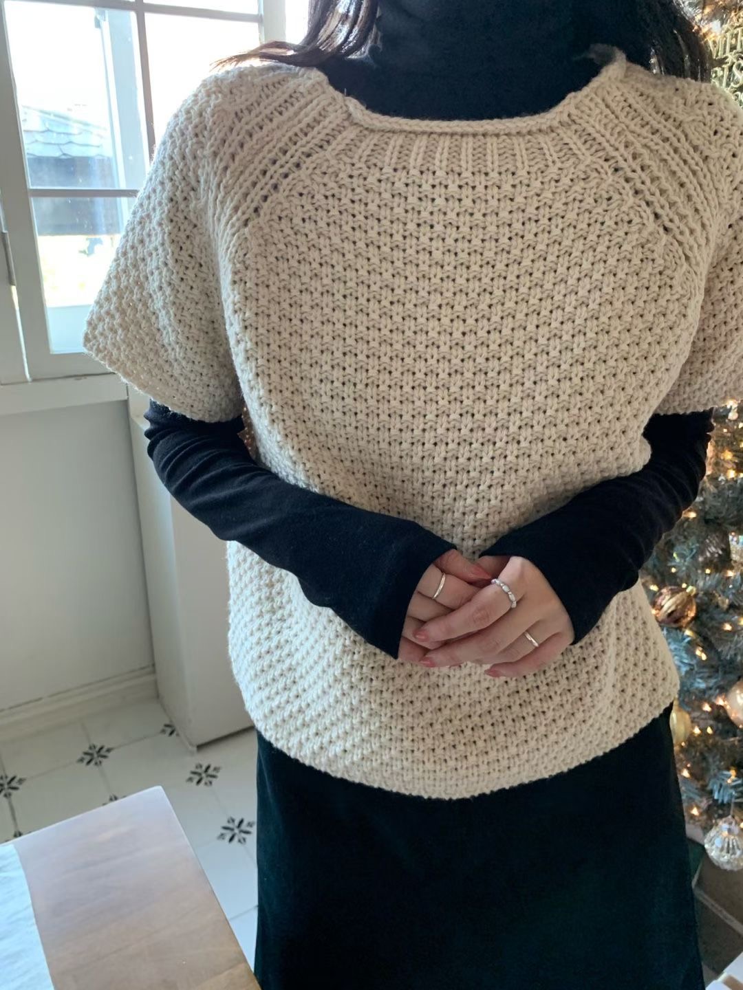 ALLU東大門㊣實拍女裝新款人氣25秋冬真品休閑針織衫不含內搭ALLU針織衫