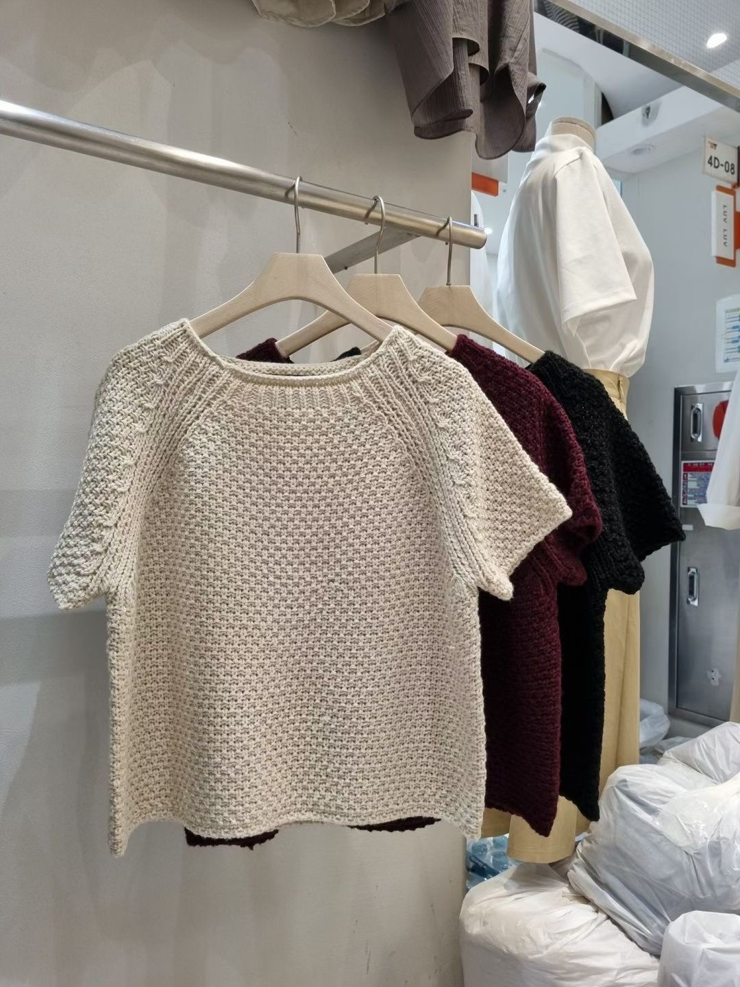 ALLU東大門㊣實拍女裝新款人氣25秋冬真品休閑針織衫不含內搭ALLU針織衫圖色3左三色