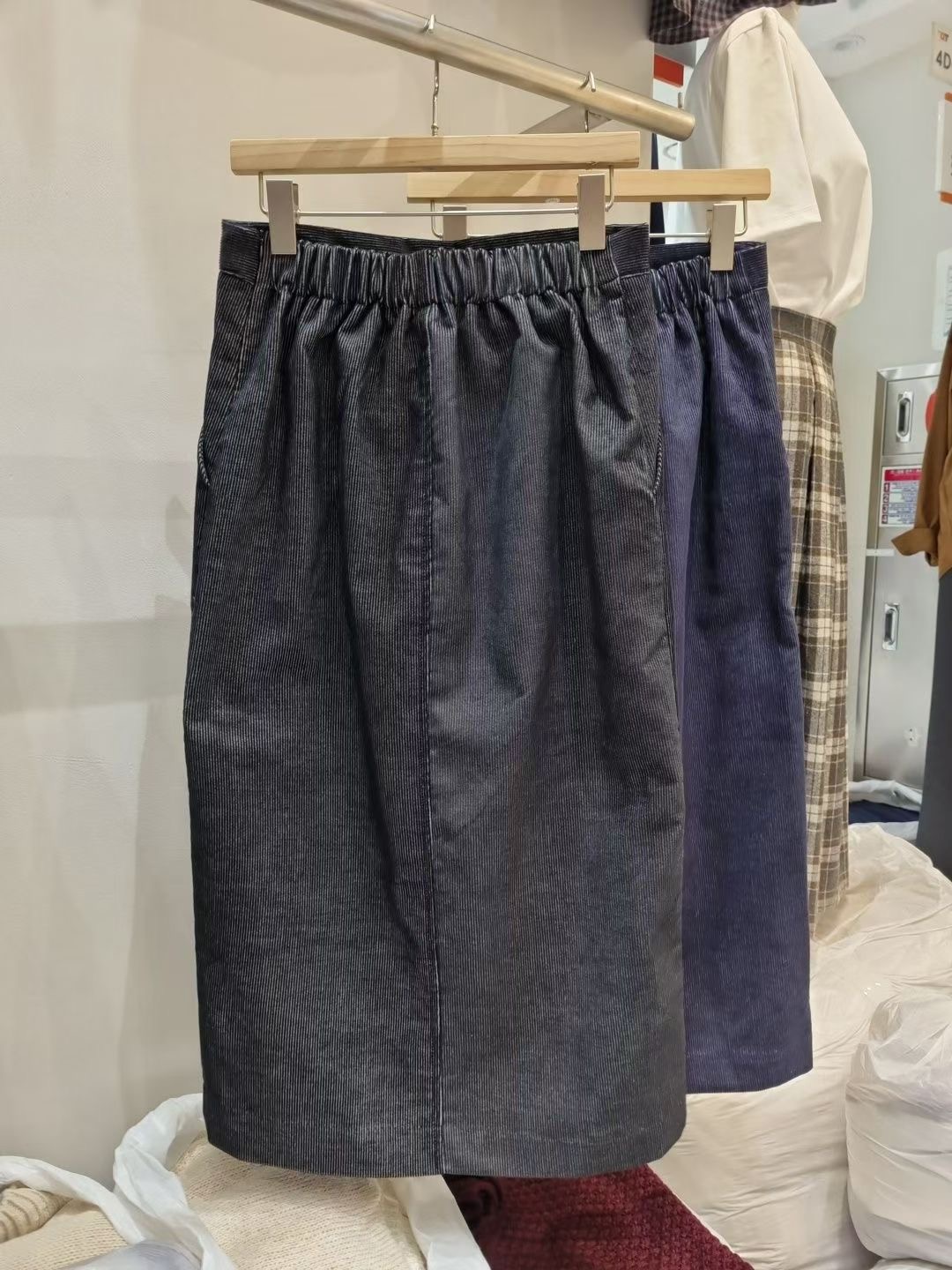 ALLU東大門㊣直郵女裝新款熱賣人氣真品時尚25秋冬長裙燈芯絨ALLU長裙