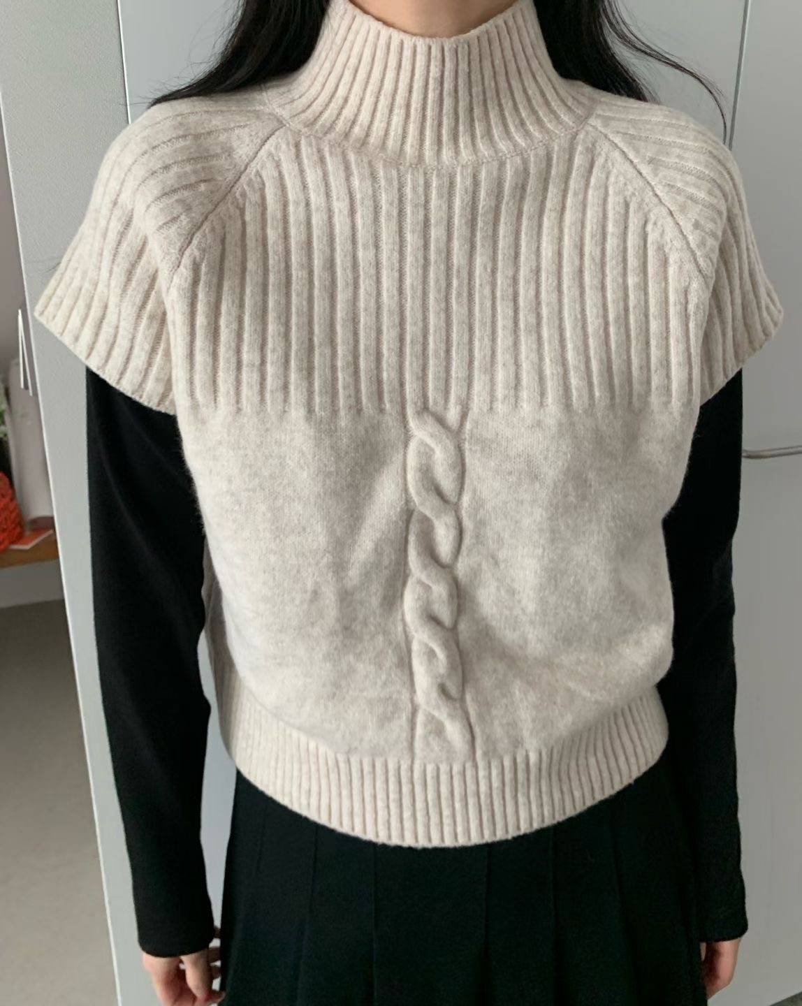 ALLU東大門㊣實拍女士新品人氣25秋冬推薦職業休閑時尚針織衫ALLU針織衫圖色2