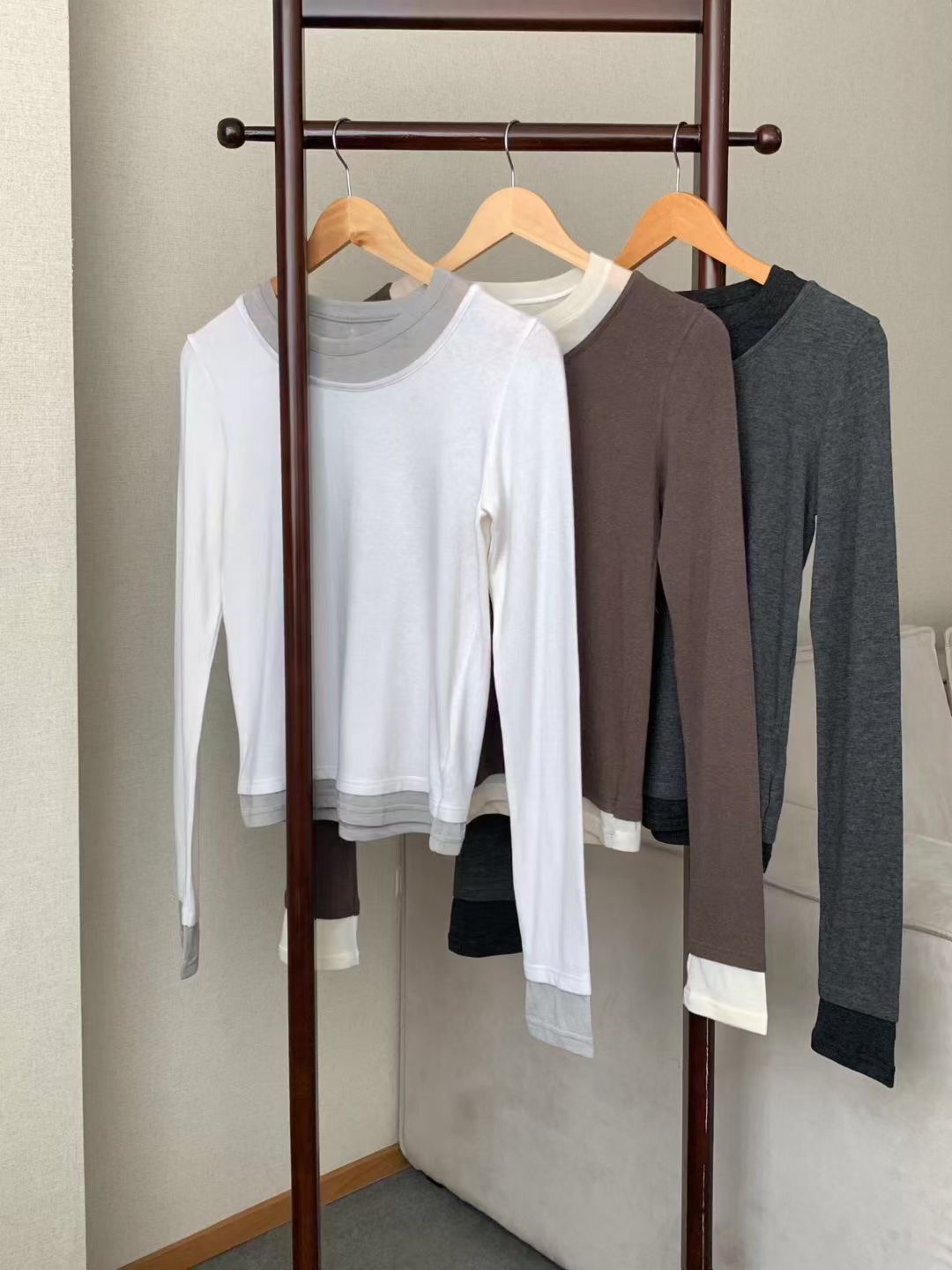 NOMAD東大門㊣直郵女士新品推薦熱賣職業真品人氣時尚長袖T恤NOMAD長袖T恤圖色3左三色