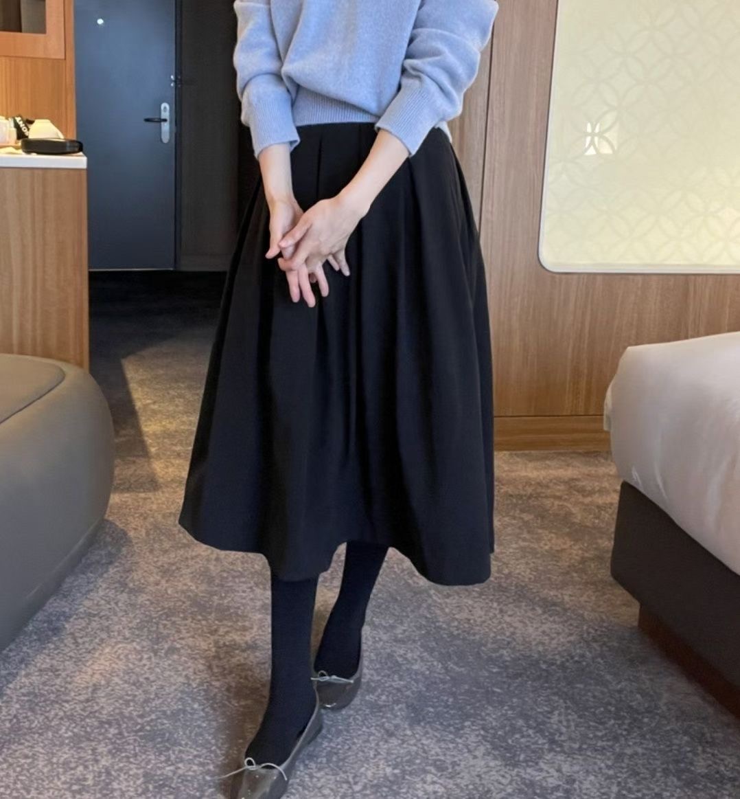 ALLU韓國直郵㊣女士新品職業熱賣休閑推薦真品時尚25秋冬長裙ALLU長裙