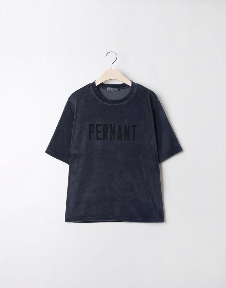 ALLU東大門㊣直郵女裝新款休閑職業熱賣時尚推薦25秋冬T恤絨ALLUT恤圖色2