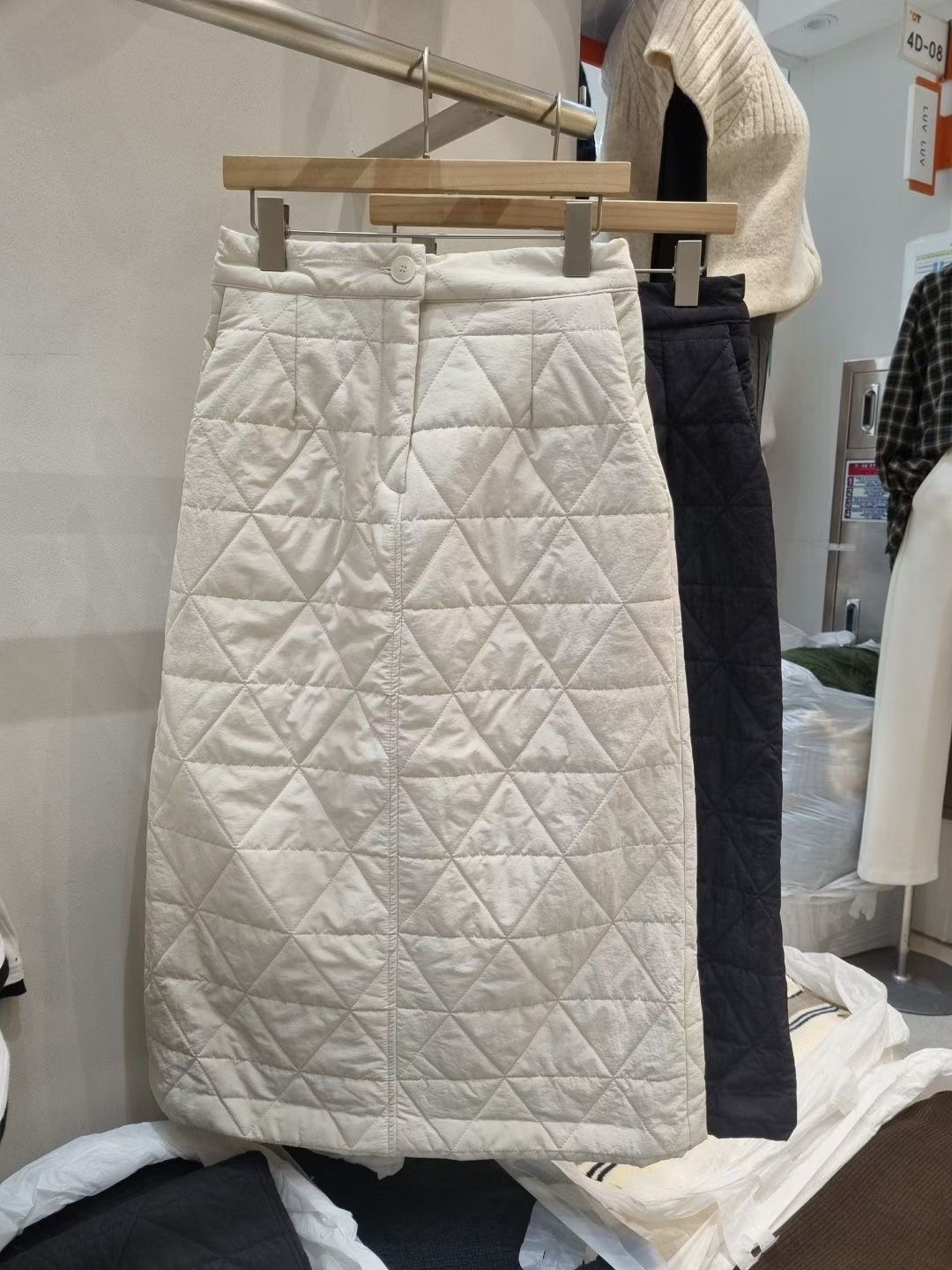 ALLU東大門㊣直郵女士新品時尚職業真品25秋冬休閑長裙填充SKALLU長裙