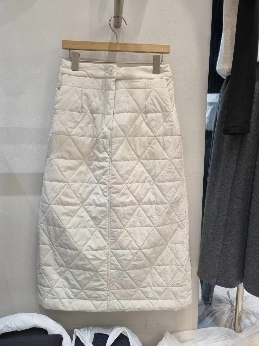 ALLU東大門㊣直郵女士新品時尚職業真品25秋冬休閑長裙填充SKALLU長裙圖色2