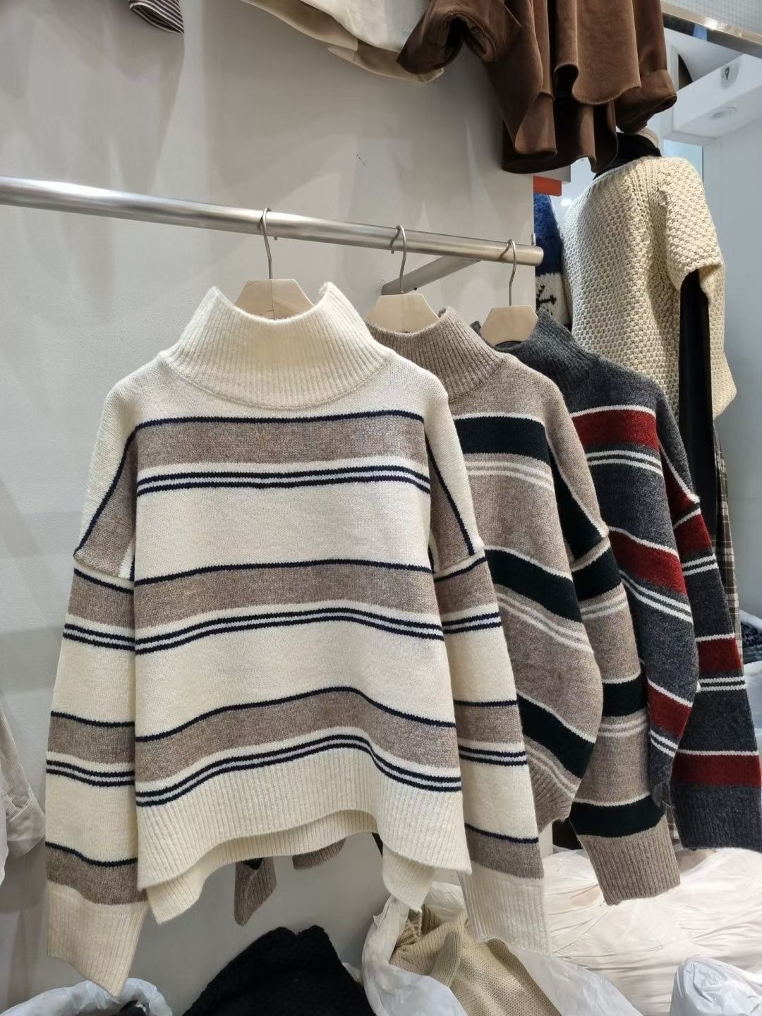 ALLU韓國直郵㊣女士新品推薦熱賣25秋冬職業時尚真品針織衫ALLU針織衫