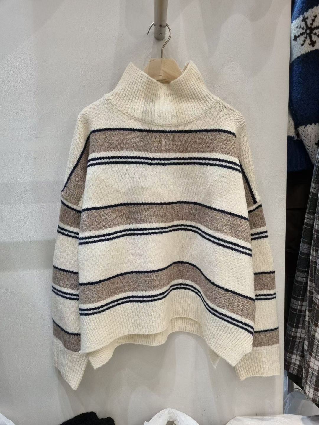 ALLU韓國直郵㊣女士新品推薦熱賣25秋冬職業時尚真品針織衫ALLU針織衫圖色2