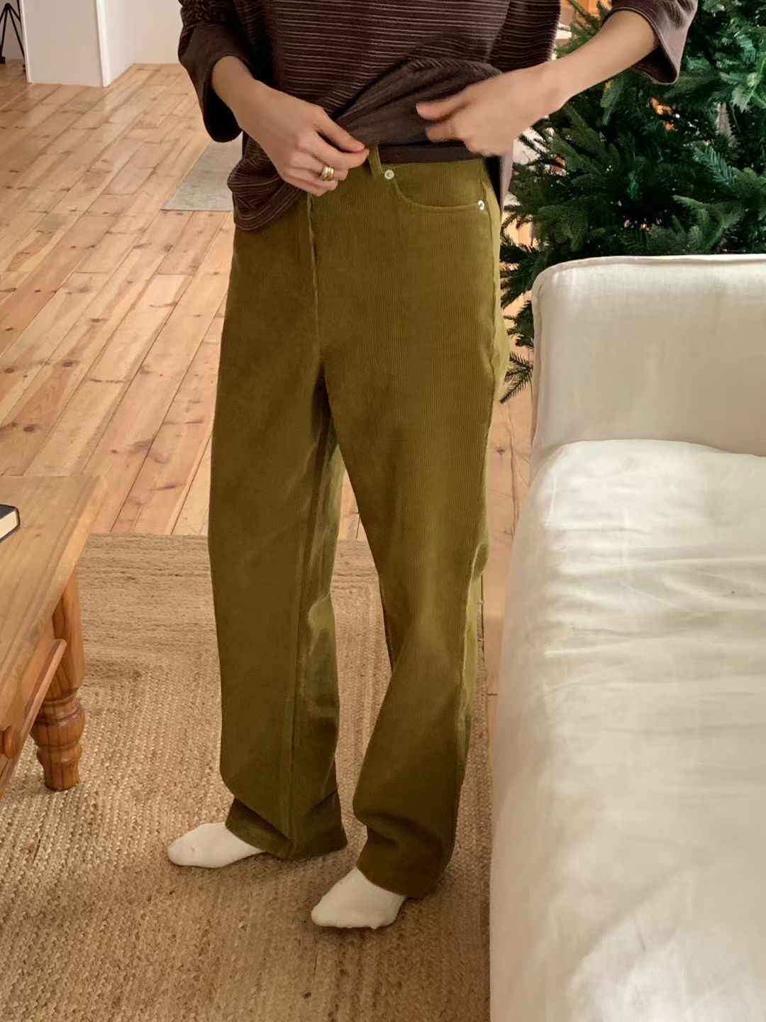 NOMAD東大門㊣實拍女士新品人氣推薦熱賣真品休閑牛仔褲燈心絨NOMAD牛仔褲圖色1