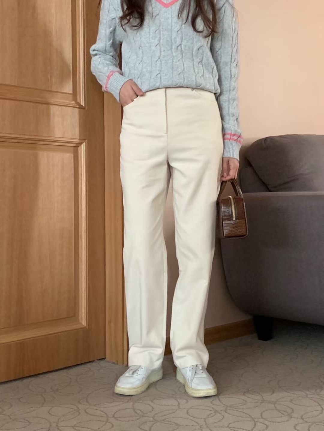 NOMAD東大門㊣實拍女士新品人氣推薦熱賣真品休閑牛仔褲燈心絨NOMAD牛仔褲圖色3