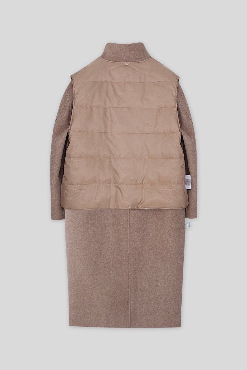 NOMAD韓國直郵㊣女裝新款推薦人氣時尚25秋冬中長款大衣手工連帽NOMAD中長款大衣