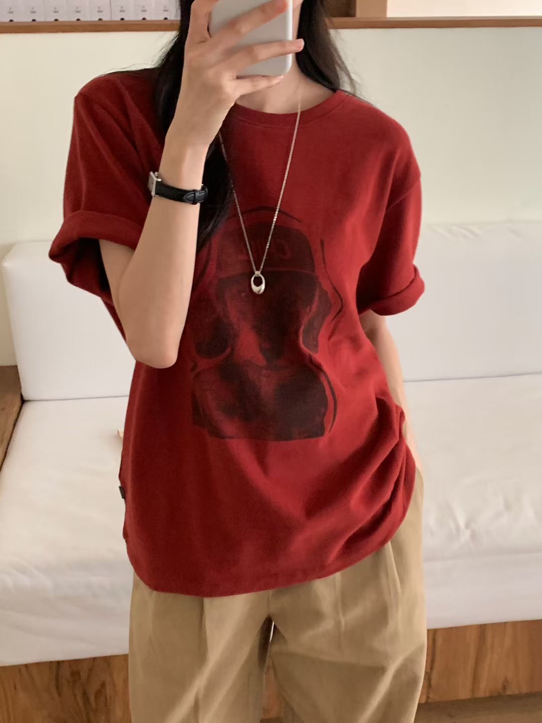 NOMAD東大門㊣代購女裝新品推薦熱賣時尚職業人氣25秋冬T恤NOMADT恤圖色3