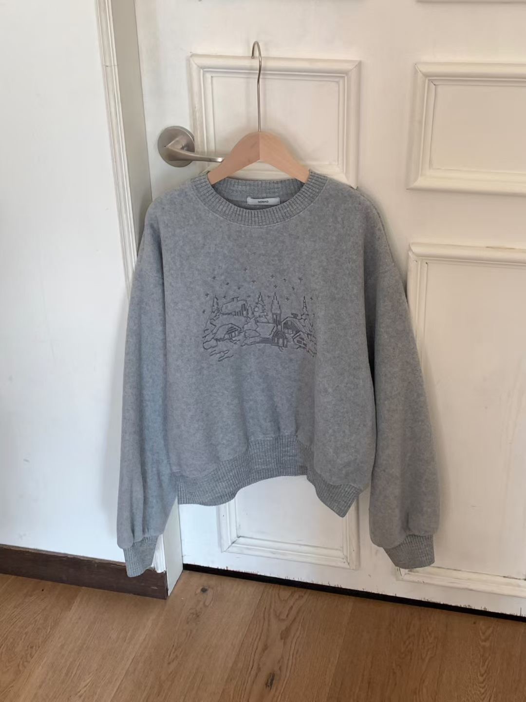 NOMAD東大門㊣實拍女士新款人氣推薦時尚職業熱賣25秋冬衛衣NOMAD衛衣圖色2